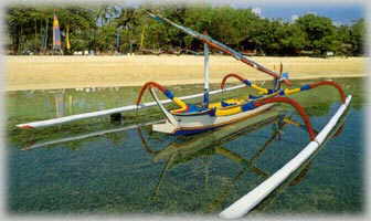 jukung - traditional balinese boat