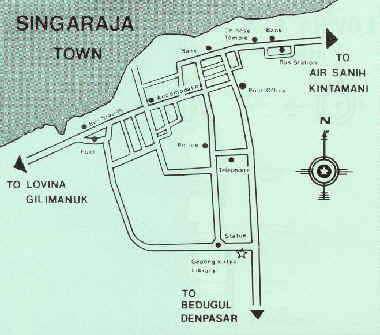 Map of Singaraja