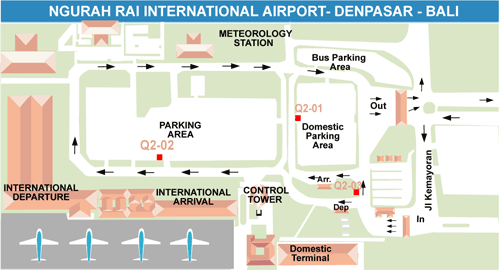 map of bandara ngurah rai 