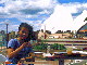 [Picture: Nengah drinking Cappuccino at the Opera House] 
