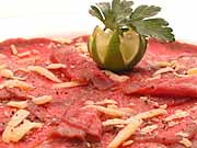 Menuauswahl Carpaccio